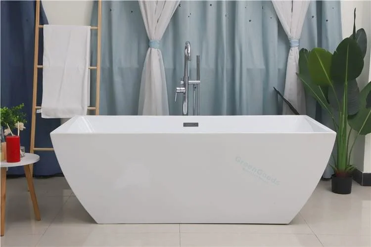 De tamaño estándar de inmersión de gran parte inferior de Shenzhen Retangular suave Bañera bañera de patas