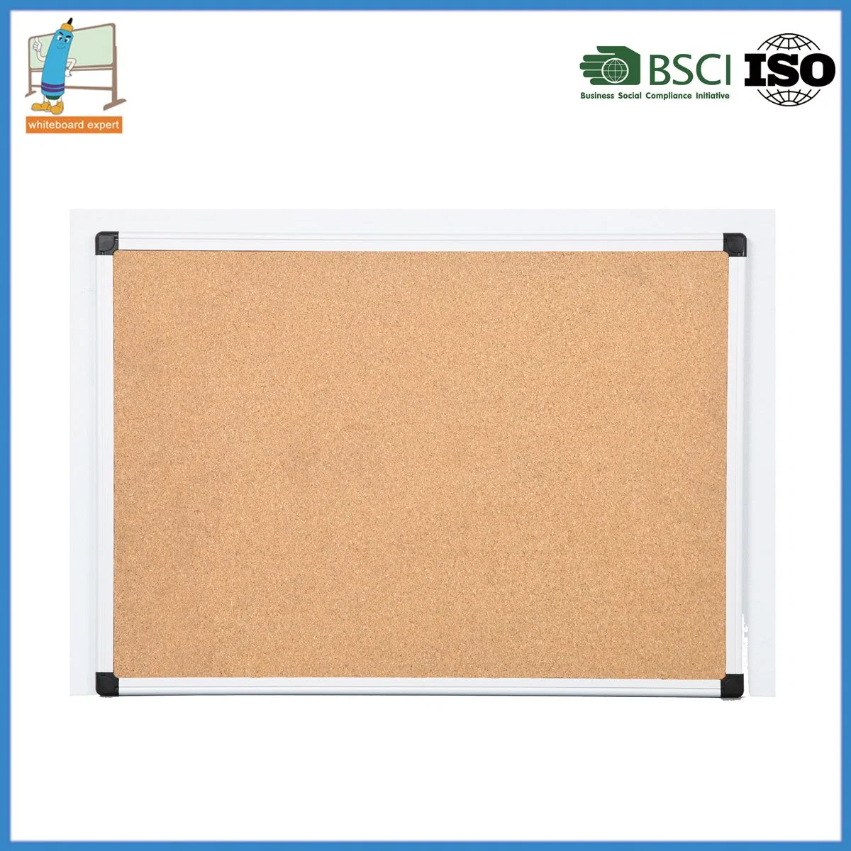 Corkboard Bulletin Board with Push Pins