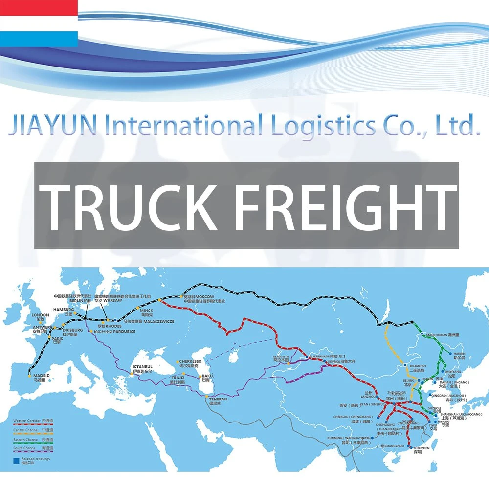 Sino-Europe Trucking 1688 Alibaba Buyer Spediteur DDU DDP FCL LCL Spedition Güterkraftverkehr von China nach Luxemburg Lu