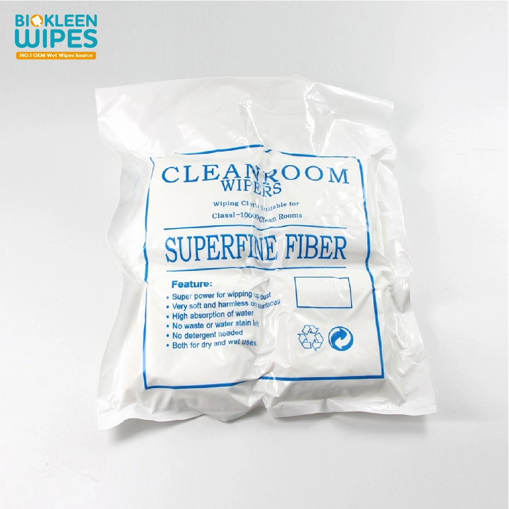 Complete Inspection Polyester Microfiber Cleanroom Wiper