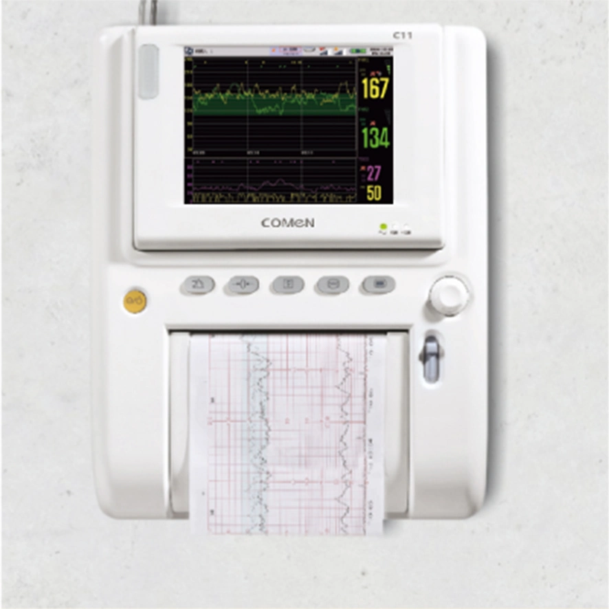 Comen C11 portable Jumper 12 pouces écran couleur Cardiograph CTG Moniteur fœtal en mode Doppler avec jumeaux