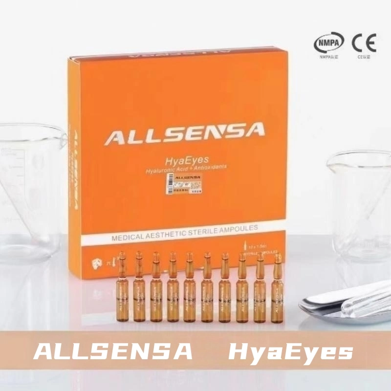 Spain Allsensa Hyaeyes Antioxidants Periocular Gene Peptide for Dark Eye Circle Eyebag Eye Wrinkles Removal Collagen Long Lasting