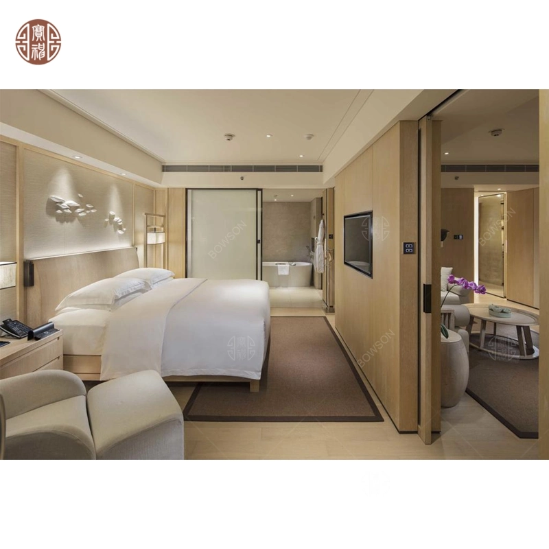 رأس سرير جلدية غرفة نوم كينغ الصينية أثاث الفندق المصنعين