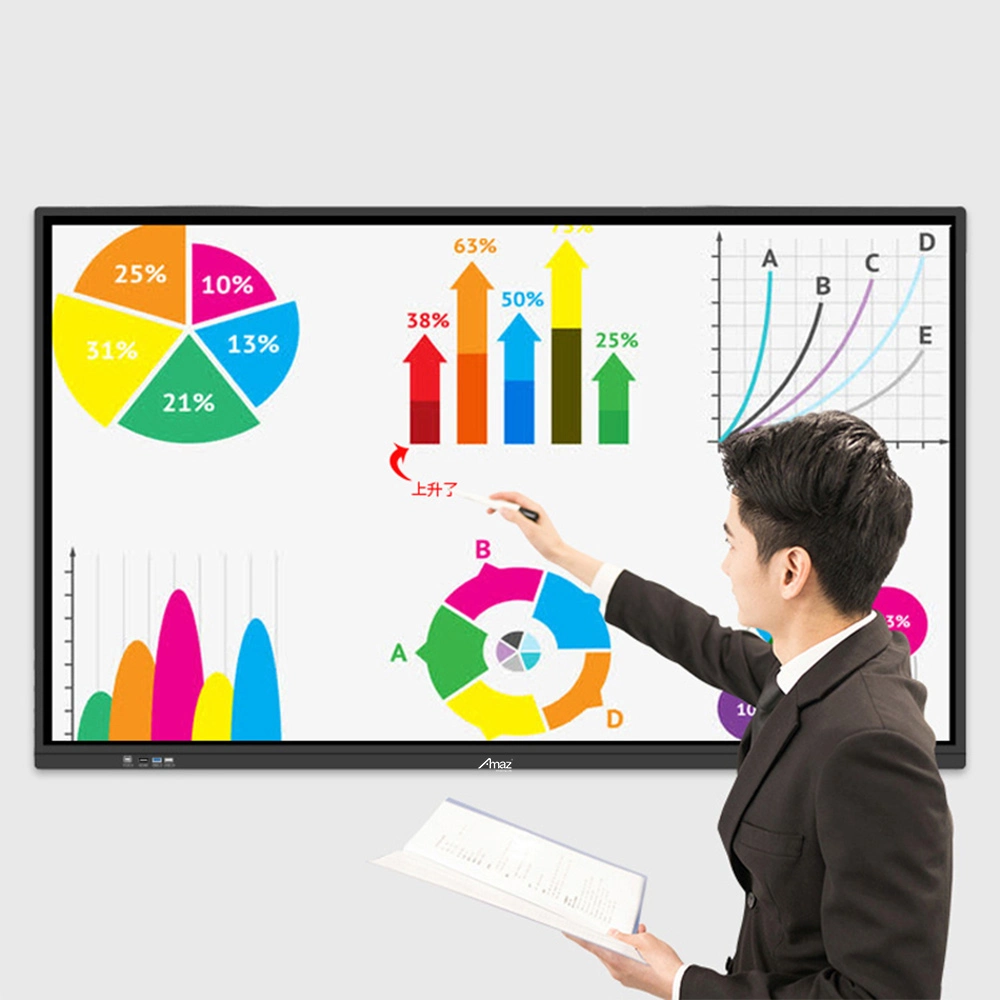 Amaz Good Price 65 Inch Interactive Panel Smart Board Meeting TV