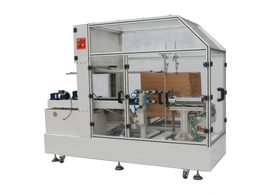 Cxj-4030c Hualian Automatic Case /Box /Carton Folding Carton Erecting Sealing Packing Machine