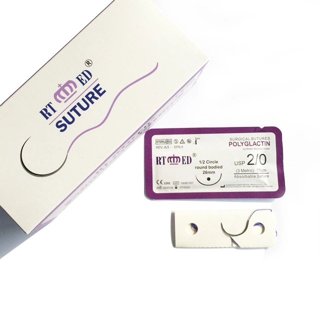 Pgla (POLYGLACTIN910) Sutures with for Surgery with CE/ISO Certification