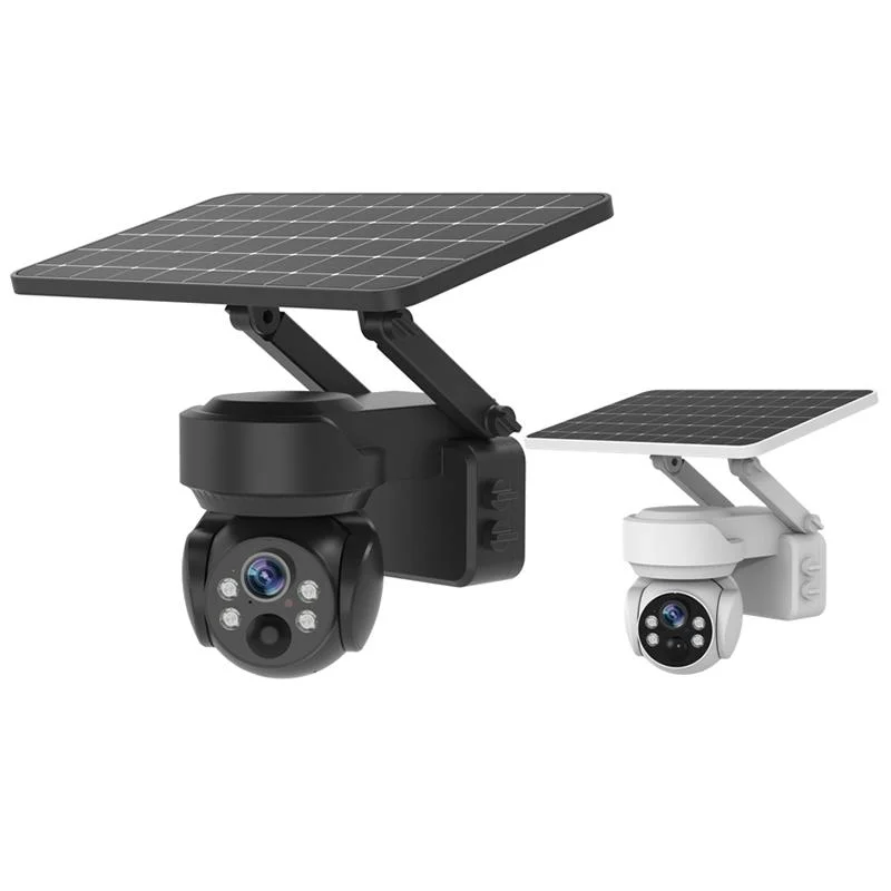 New Arrival 2.0/4.0megapixel 10000mA Battery WiFi/4G Solar Power Double Lights IP Pan&Tilt Camera with Support SIM Card