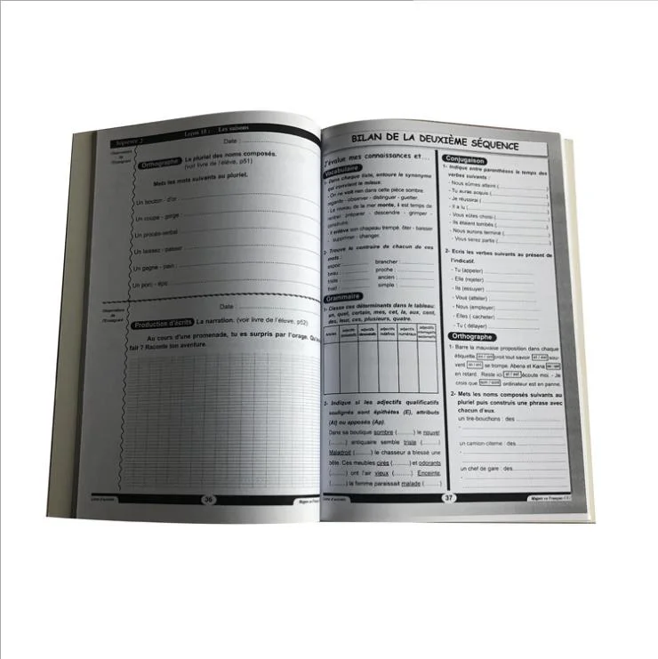 All Kinds of Subject Book Printing Learning Materials Customized Exercise Book Printing