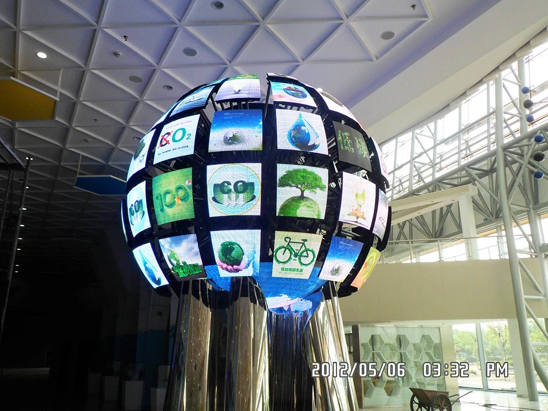 P3 Round Shape LED Display/ LED Display Ball /LED Sphere Display 360 Degree Acrylic Hangling LED Video Display Ball