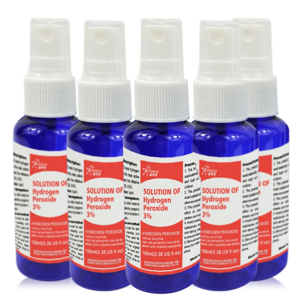 3% 6% Hydrogen Peroxide H2O2 Disinfectant for Skin Disinfection and Mouth Wash