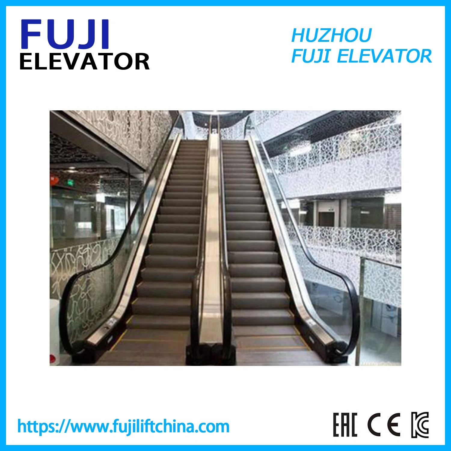 FUJI China Factory Indoor Outside Commercial Escalator Moving Walk with Vvvf and Auto Start Stop