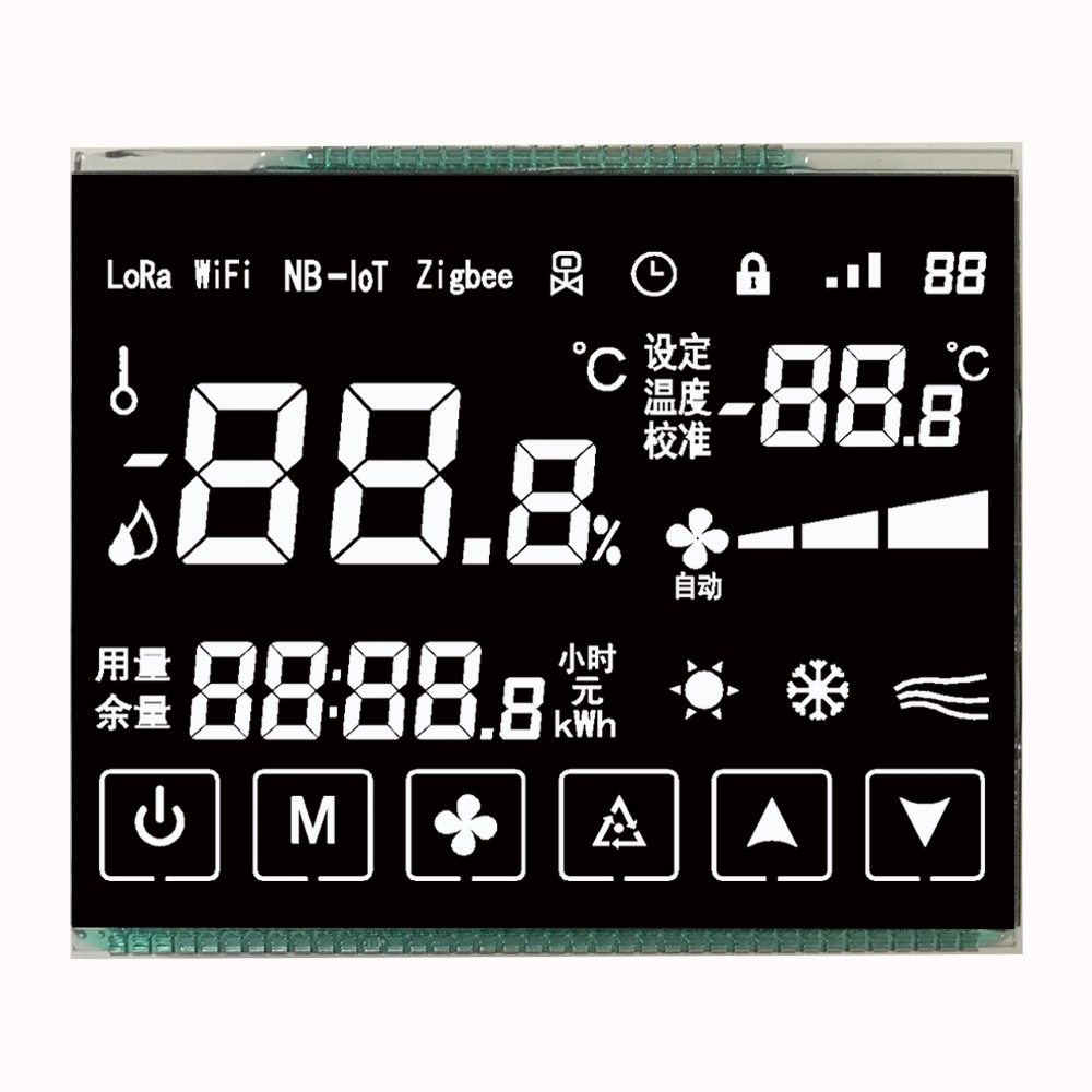 Electronic Instrument 7 Segments LCD Panel