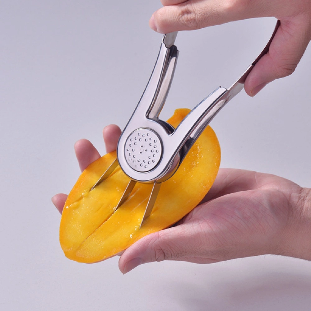 Cortador de mango de acero inoxidable dispensador sacatestigos Pitter fruta de dragón de la Sandía frutas Aguacate Esg17245