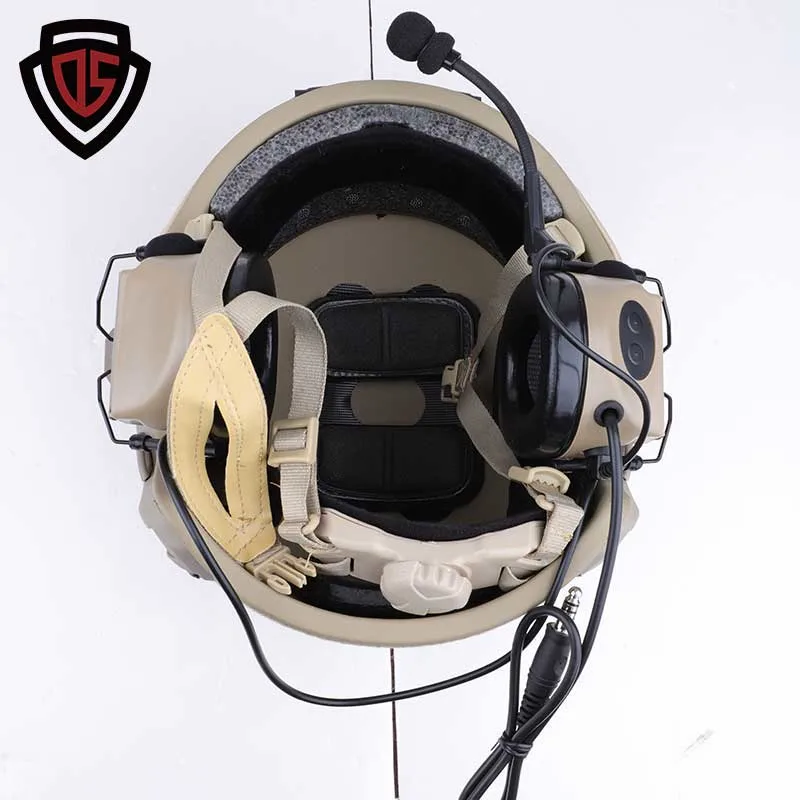 Doble Seguro Mich Ejército Militar cómodo UHMWPE nivel IIIA combate Casco balístico a prueba de balas para militares/policías