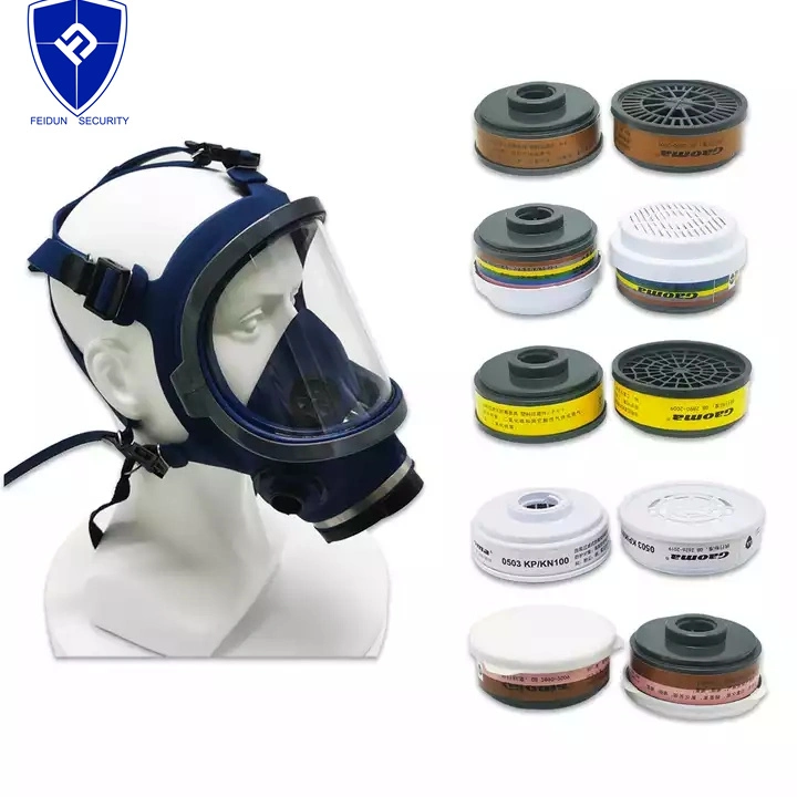 Custom Red Survival Self Protection Radiation Attack Worker Shield Respir Filter Full Face Respirator Gas Mask