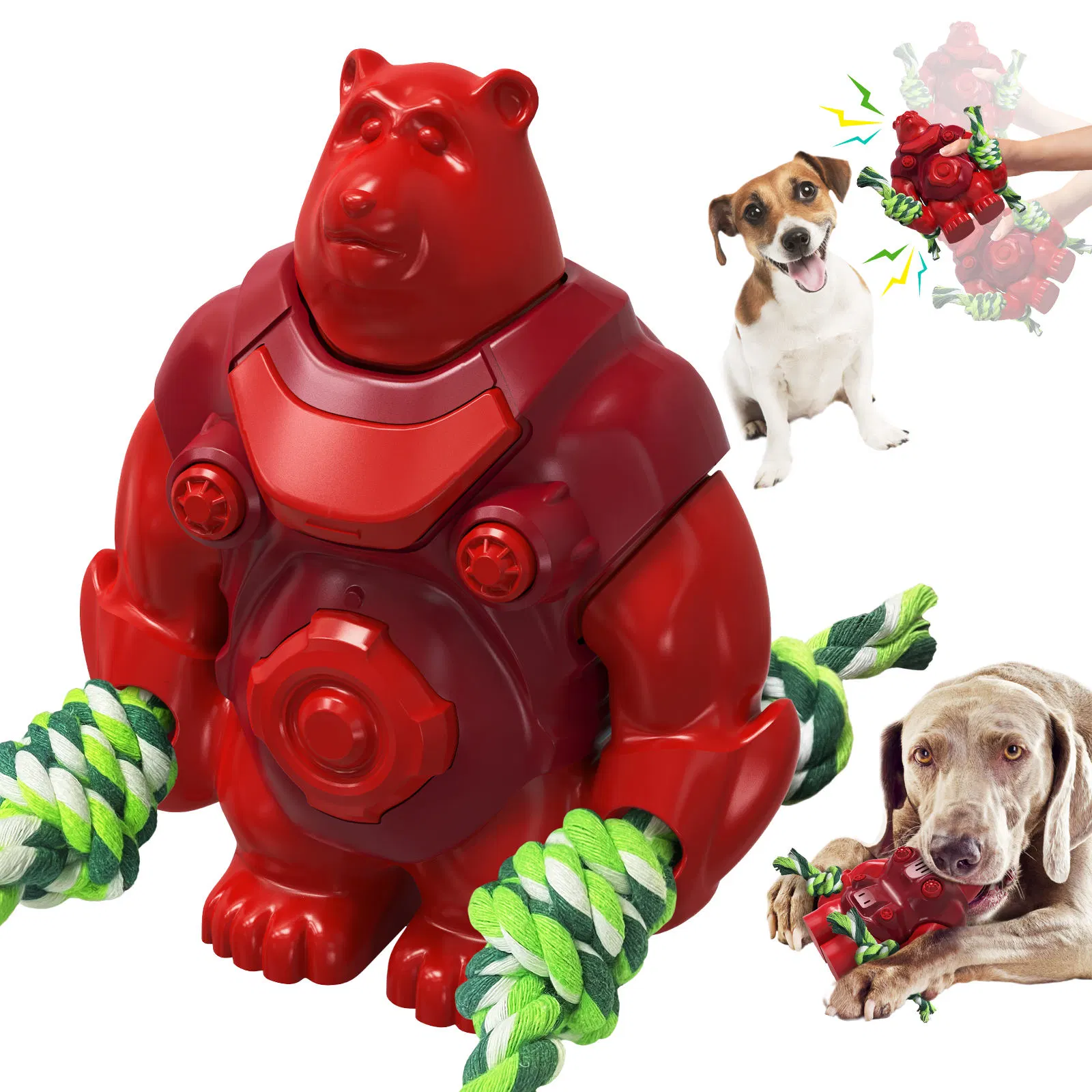 Pet Supplies Wholesale/Supplier Bite Resistant Strange Sound Bear Dog Toy