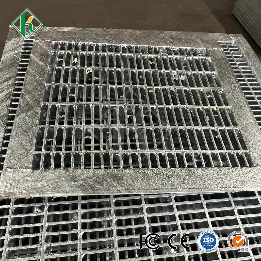 Kaiheng Steel Grating Platform Supplier Trench Drain Covers Stainless Steel China Anti-Theft Iron Drain Grates