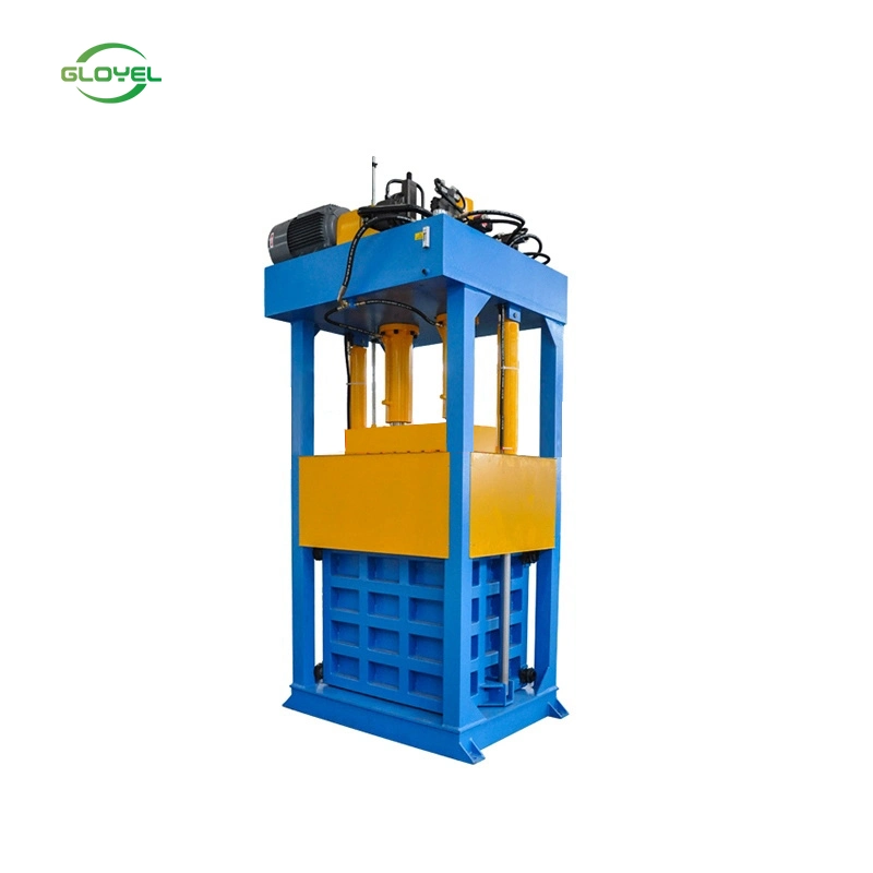 High Efficiency Vertical Clothes/Fiber Baling/ Packing Machinery/Lifting Chamber Baler Machine