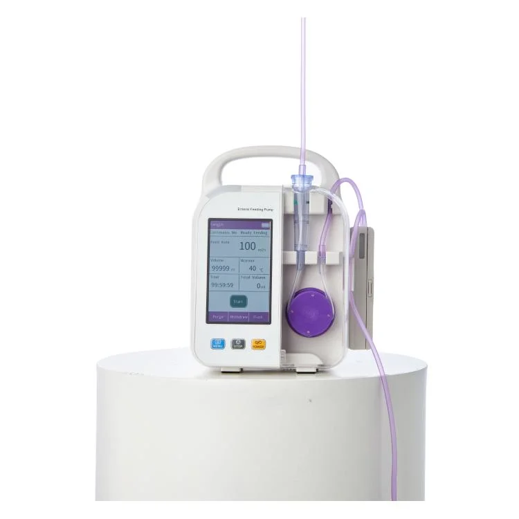 Clinic Mini 4 Inch Touchscreen Double CPU Enteral Feeding Pump for Home Use