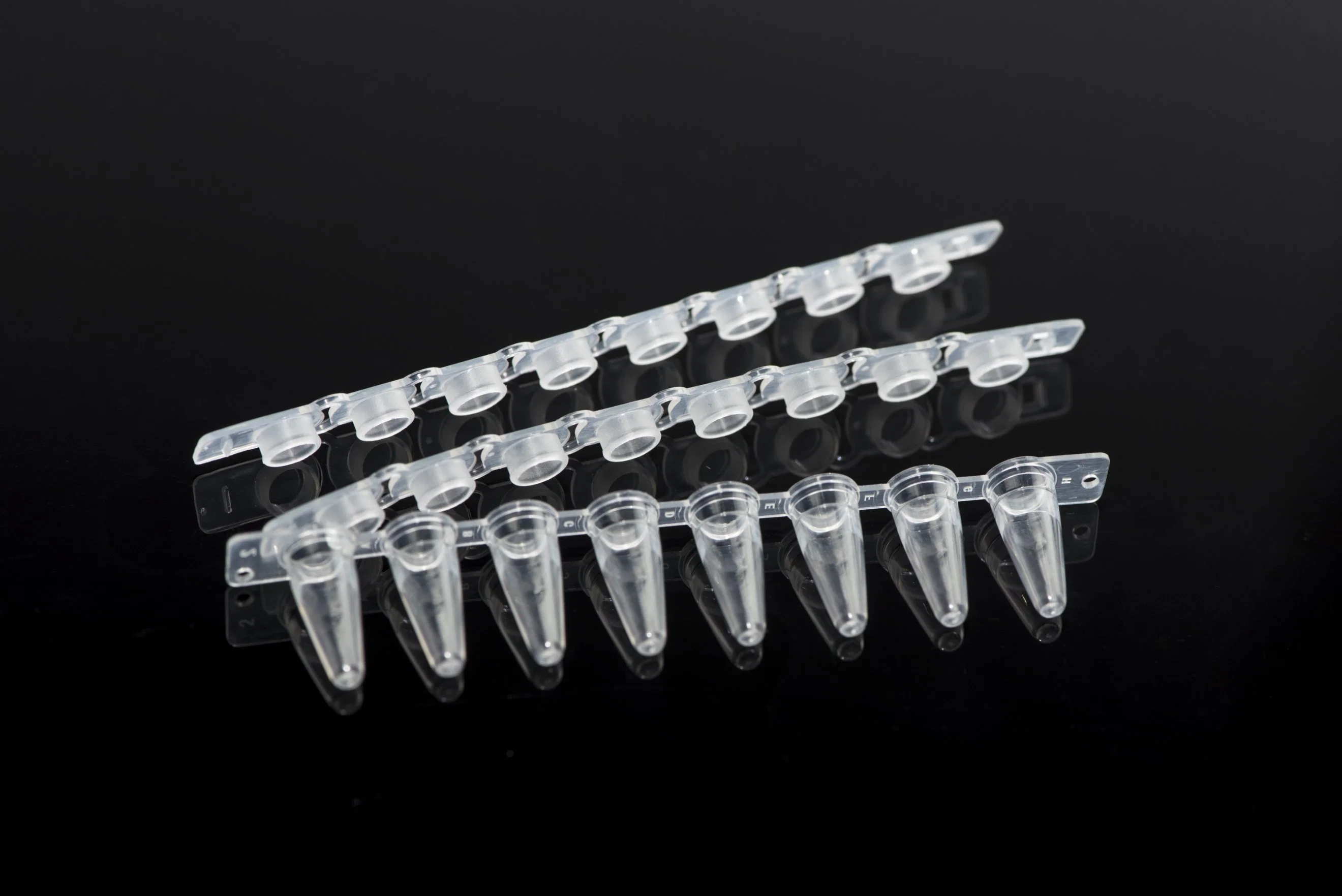 with CE Laboratory DNA/Rnase Optical Flat Cap 0.1ml 0.2ml 8PCS Strips PCR Tube