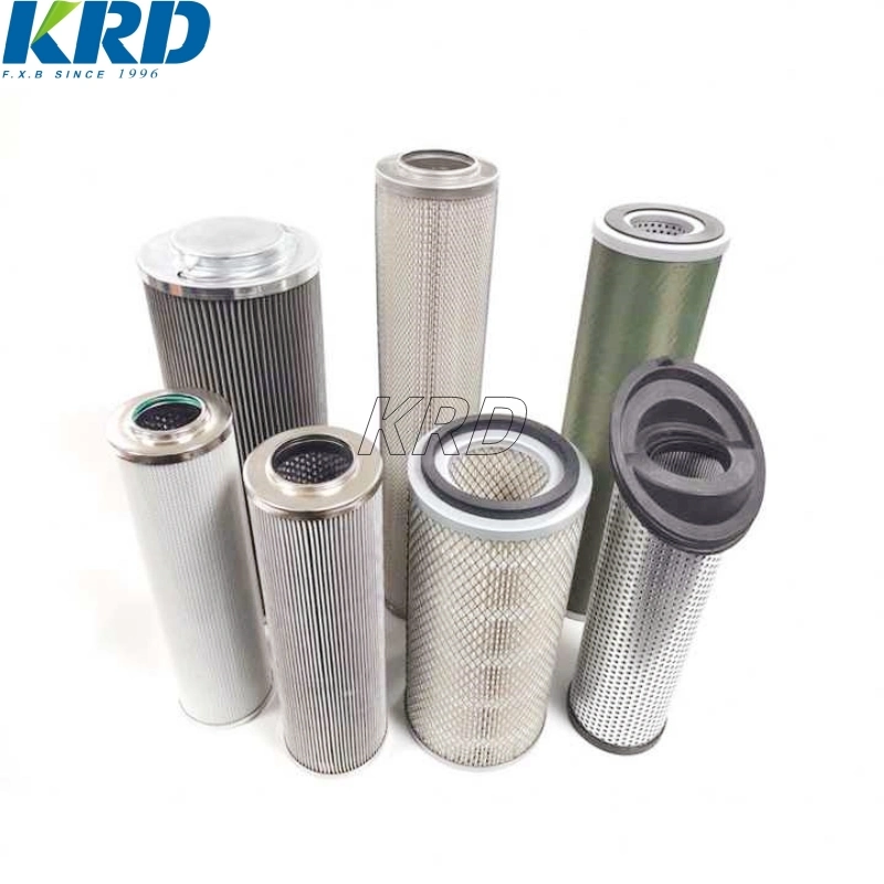 KRD Industria usar tubería de retorno elemento de filtro de aceite hidráulico Filtro de aceite