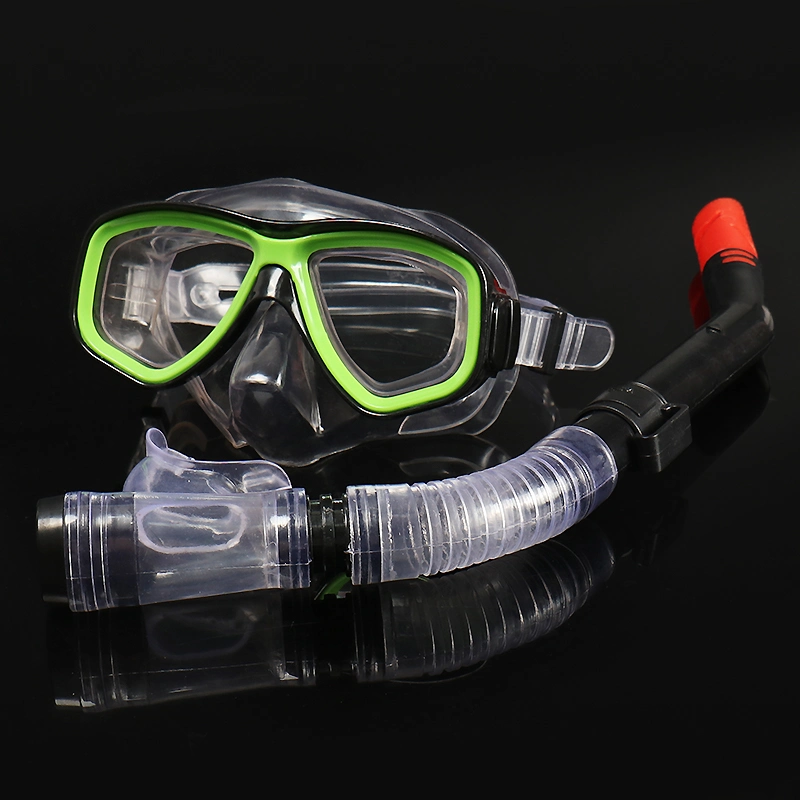 Adult Snorkeling Mask Diving Goggles Mask Breathing Tube Shockproof Anti-Fog Swimming Glasses Band Diving Equipment