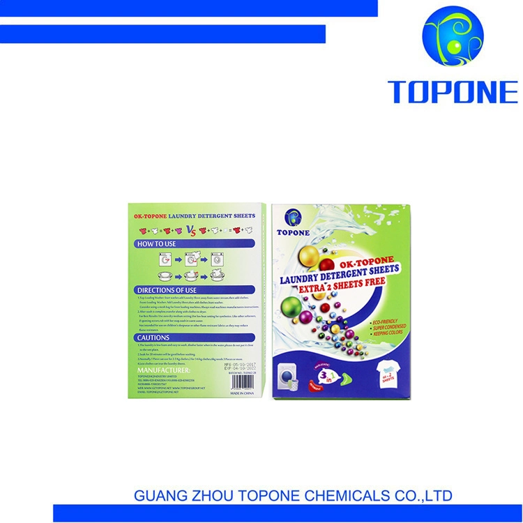 Laundry Detergent Sheet Household Cleaning Product for Apparel