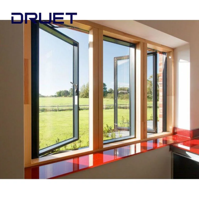 Australian Standard Custom Commercial Tempered Latest Designs Aluminium T Windows