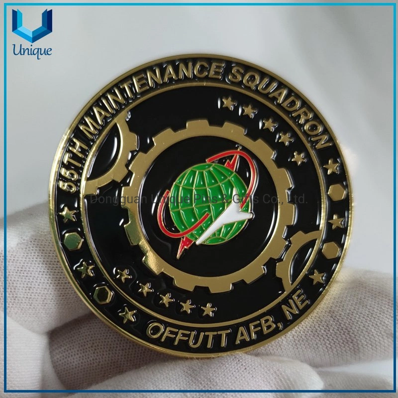 100mm em liga de zinco fundido artesanato de metal Custom 3D da Polícia Militar Coin, design livre de esmalte macio Award Loja Moeda Medalha de Honra