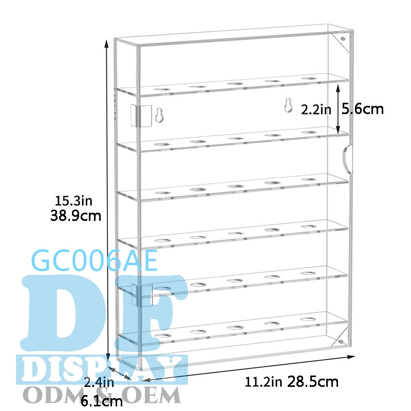 Acryl Golf Ball Display Case Wall Mount Golf Ball Display Rack Cabinet Golf Ball Holder