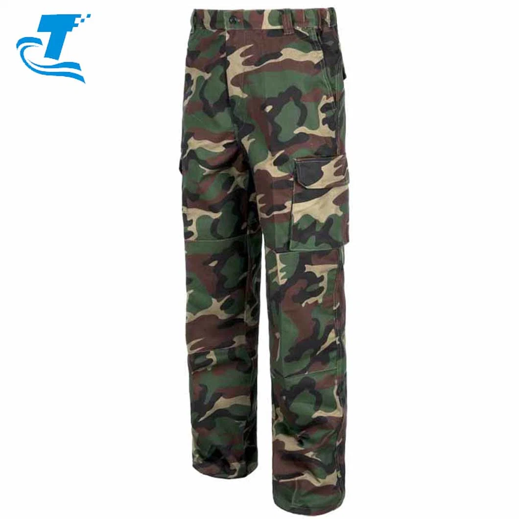 Tactical 100% Cotton Twill Camouflage Military Men Pants and Long Trousers