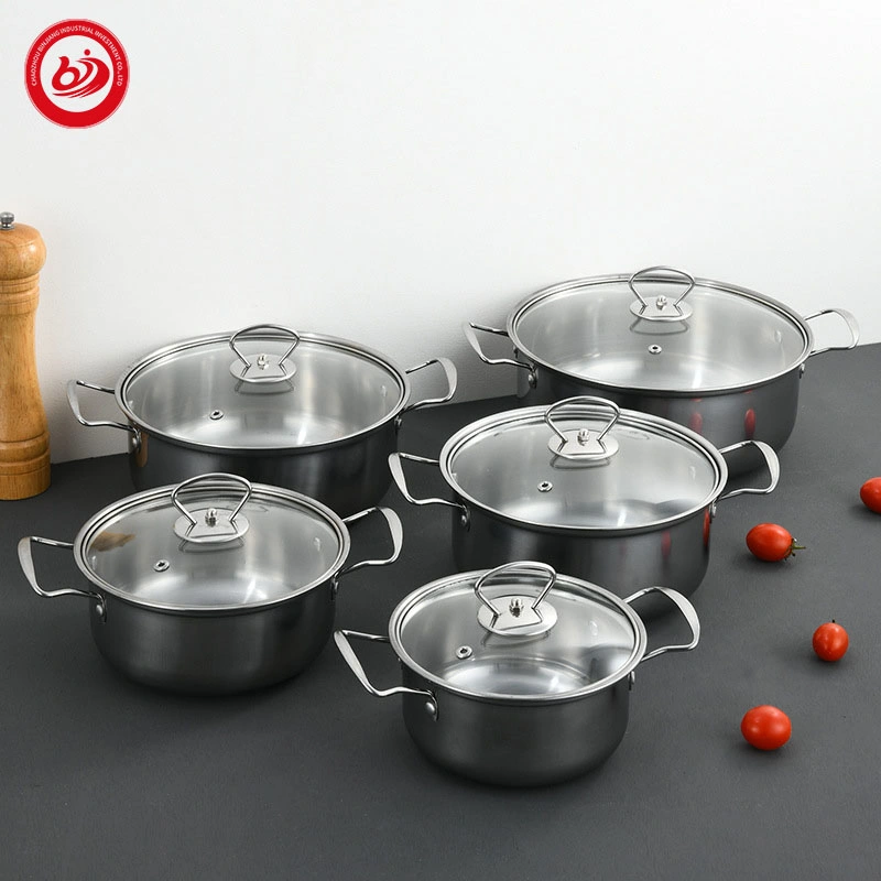 Cocina DE alta calidad 5pcs Cocinas de acero inoxidable utensilios de cocina Con asa