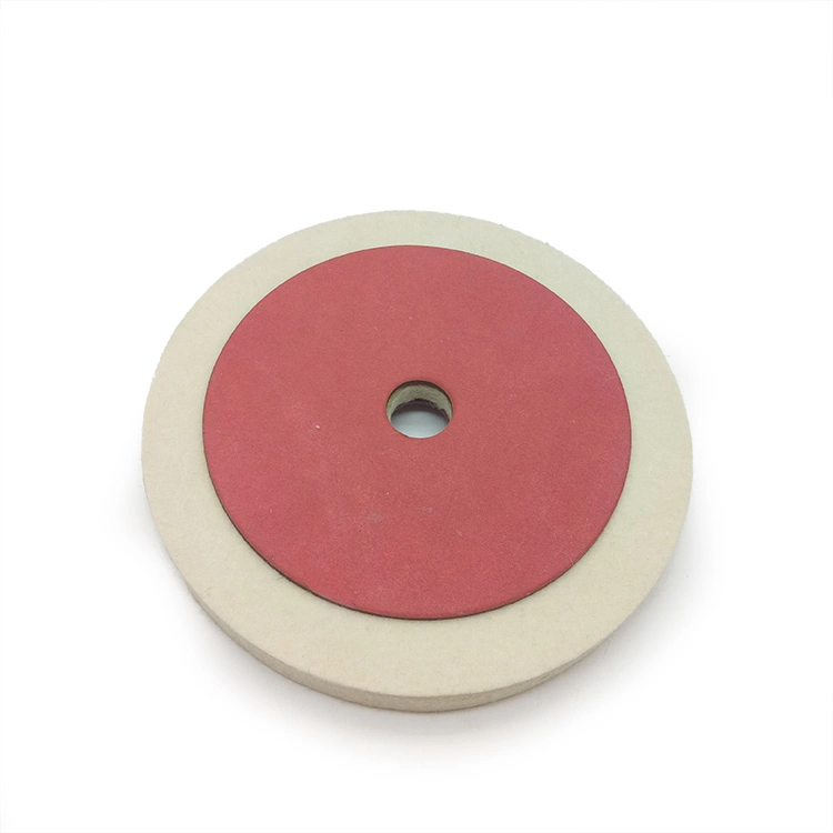 100% Wool Grinding Wheel 7 Inch Red Wool Felt Polishing Wheel