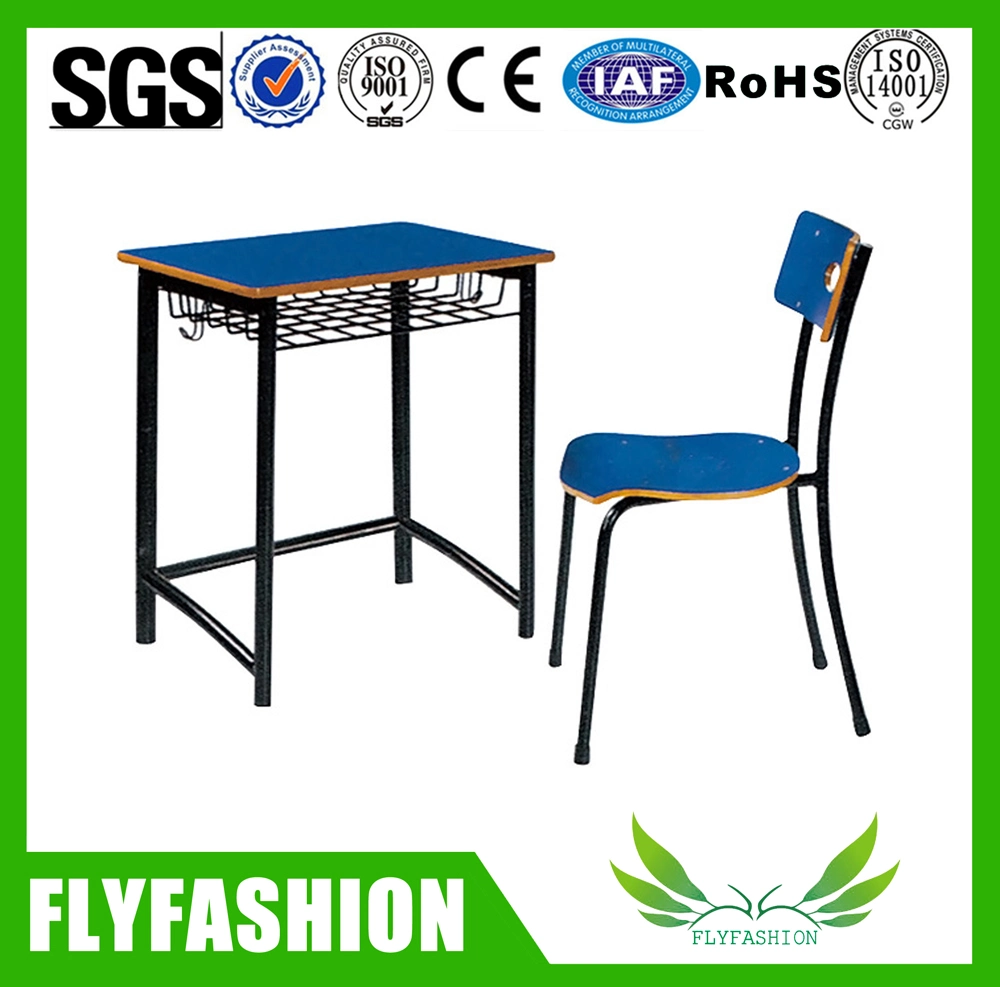 Modern School Furniture Single Desk and Chair Sets (SF19S)