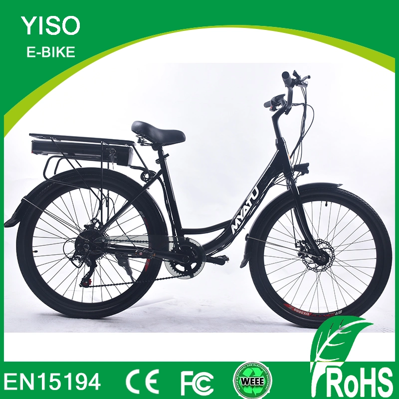 Electric Bicycle 26 Inch Electric Green City Bike Bicycle with 10.4ah Li-ion Battery