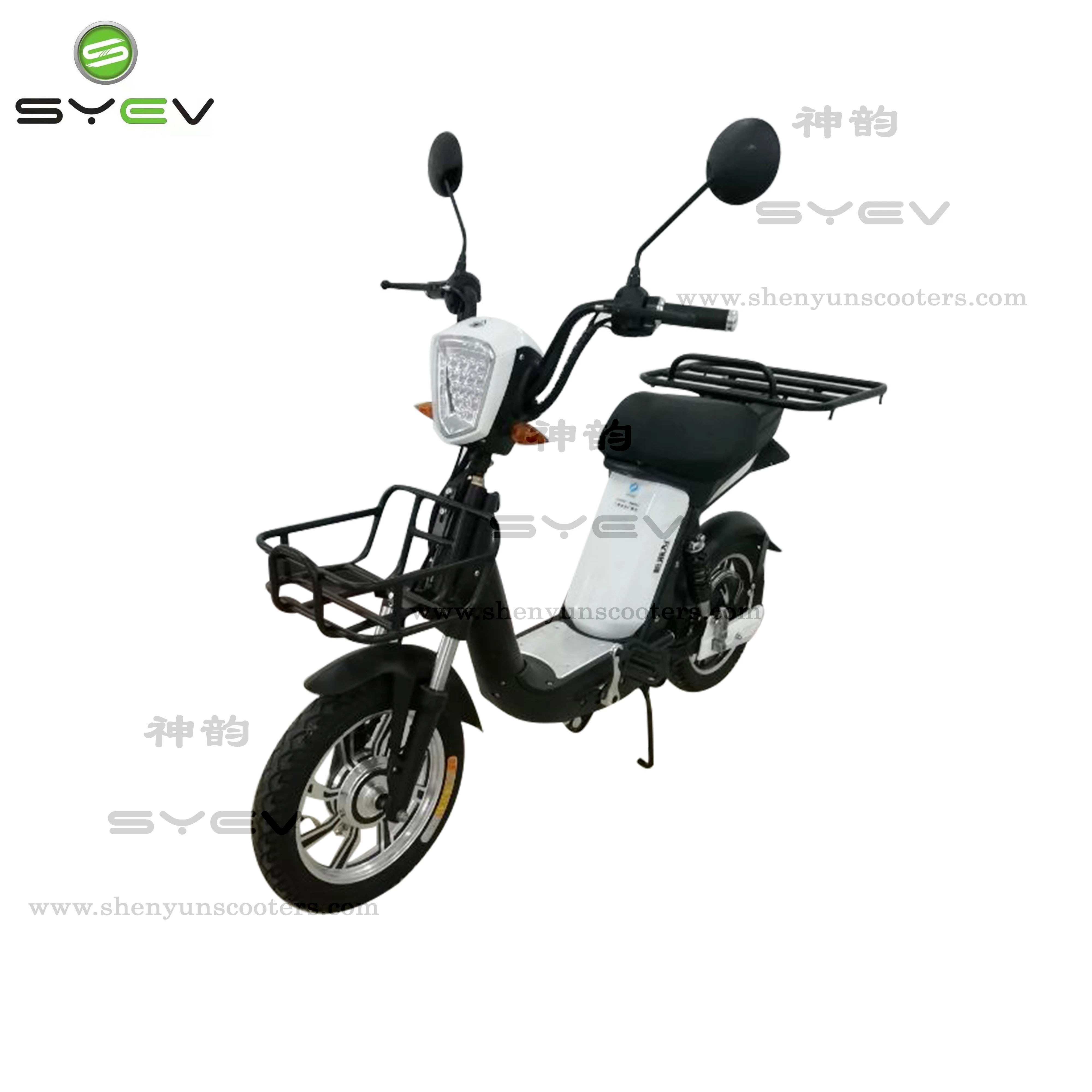 Syev 350W/500W Portable Battery Electric Moped Electric Scooter with Delivery Box