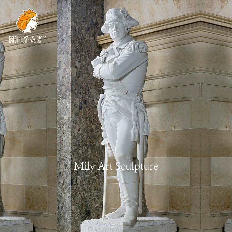 Life Size Large Home Decor White Marble Statues for Home