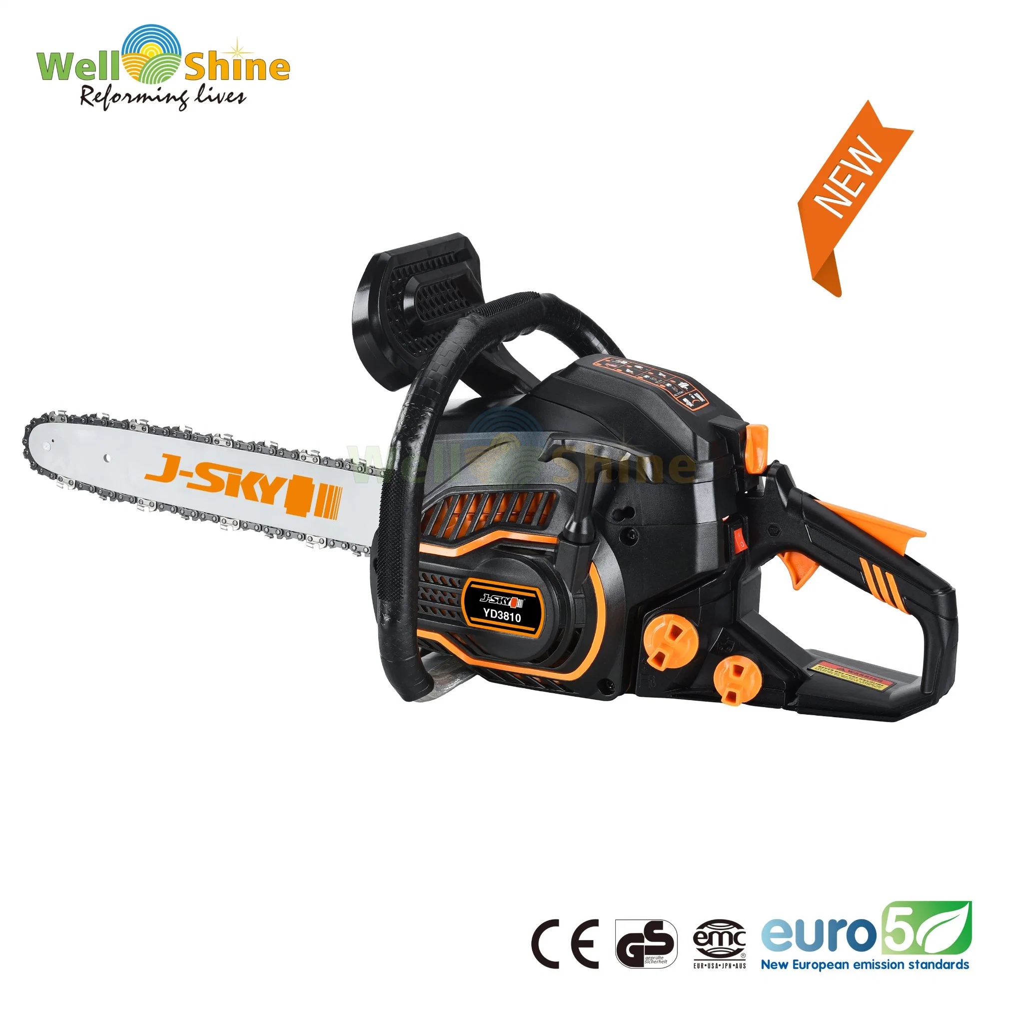 Hot Sell New Design CE GS Euv Approved 38cc Gasoline Chain Saw