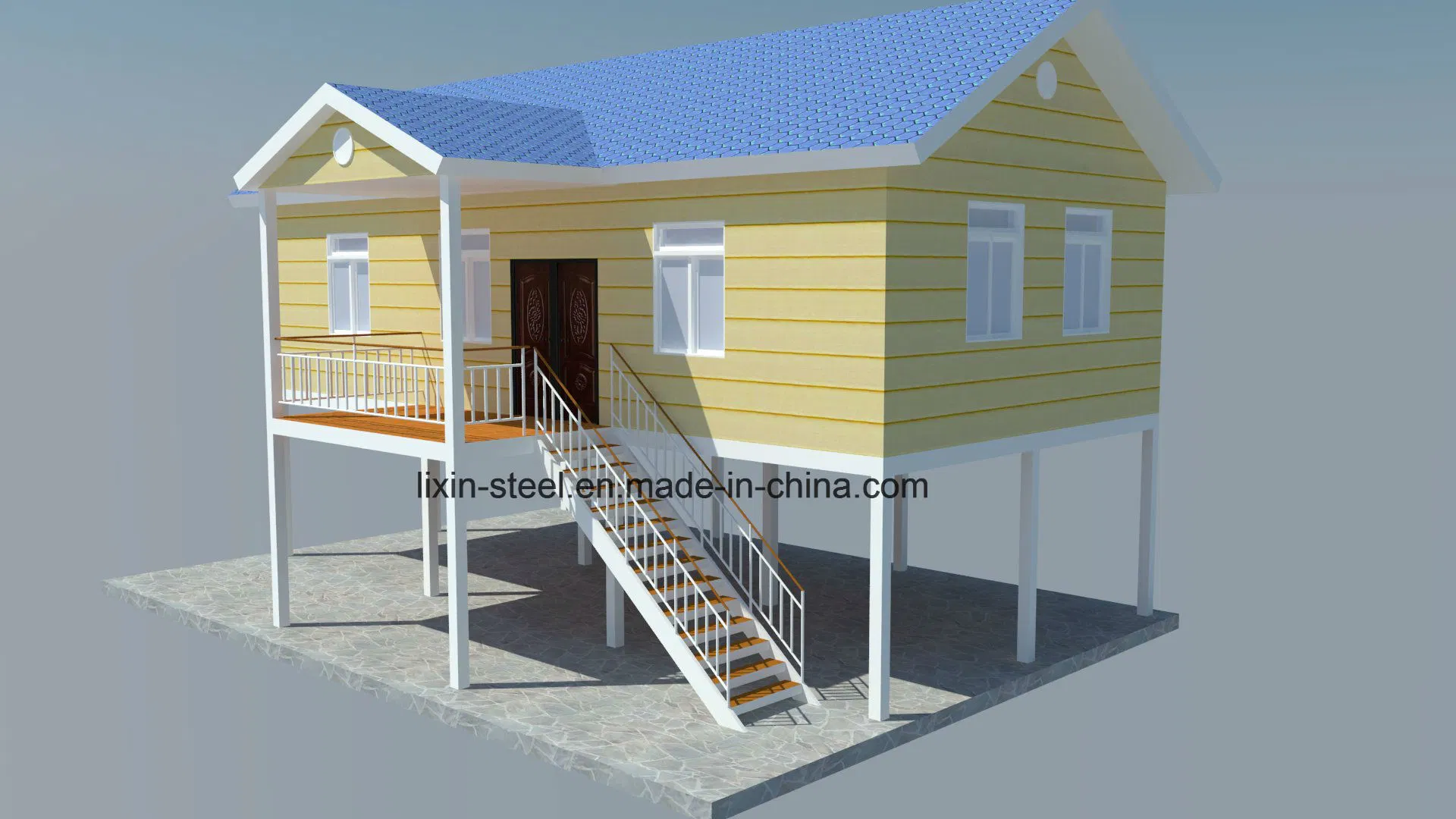 Steel Structure Modular Villa Hotel with New Construction Material