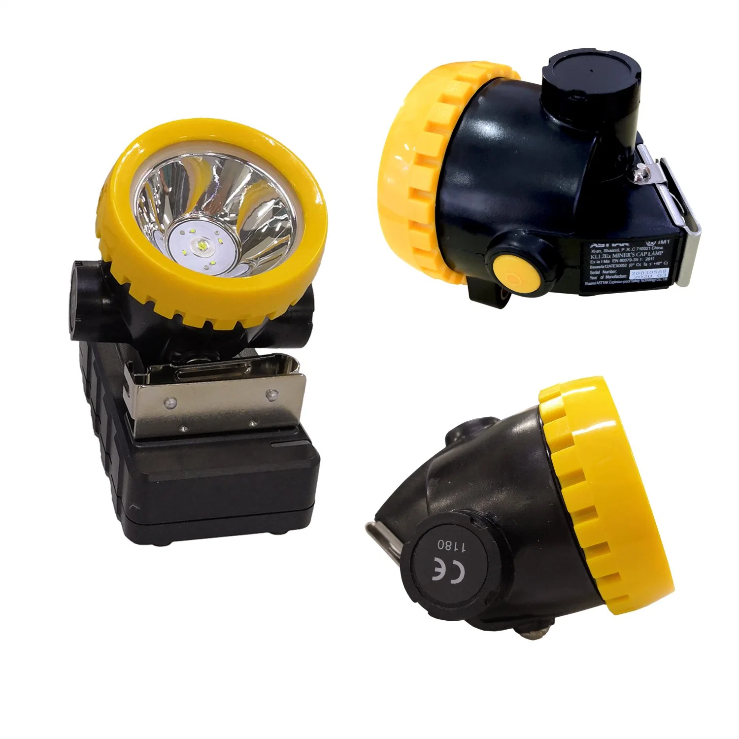 Atex Approved Wireless Mining LED Head Lamp Caplamp Helmet Lamp