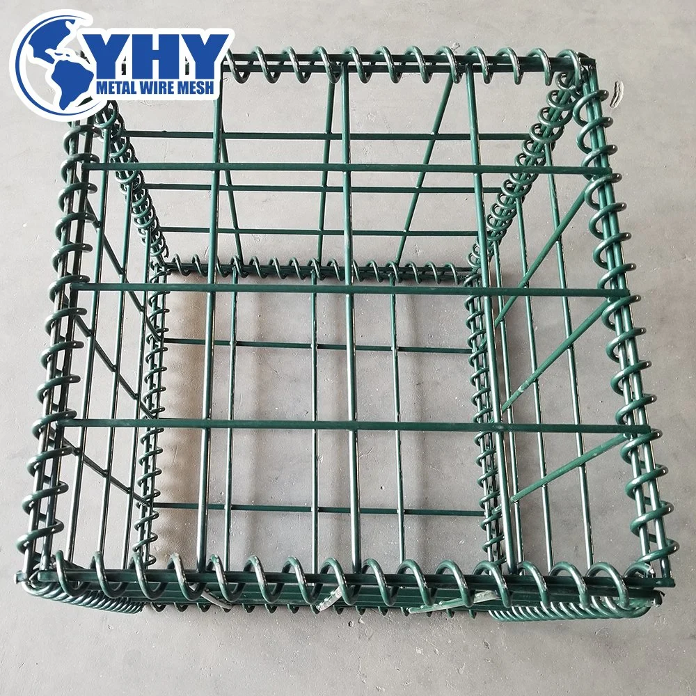 2X2 PVC Coated Lowes Welded Iron Wire Mesh Stone Basket Gabion for Sale