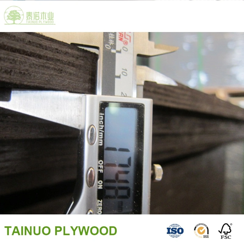 1530*3050 3mm/4mm/5mm/6mm Black Poplar Waterproof for Construction Anti Slip Film Faced Plywood