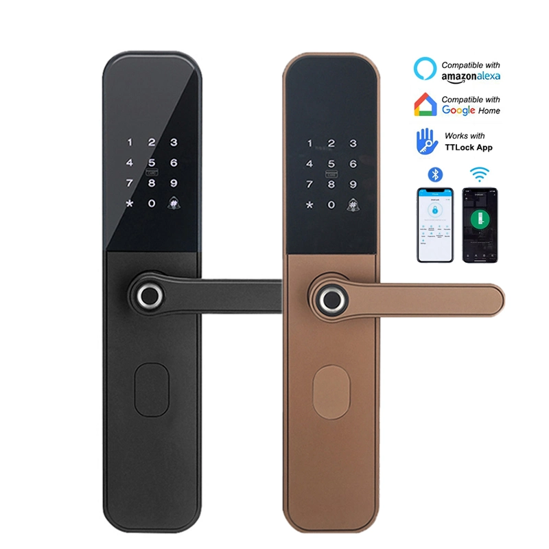 Keyless WiFi Bluetooth Electronic Digital Smart Door Lock with Management Software System