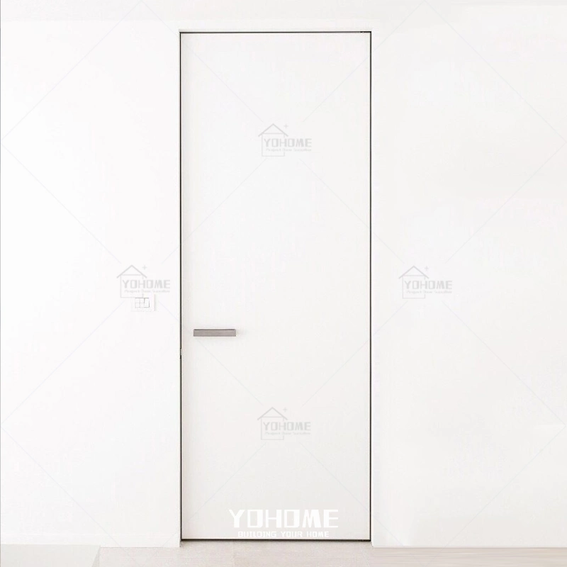 American Interior Painted Flush Concealed Door Frame Wood Hidden Door with Walls White Wooden Frameless Invisible Door Hidden Door Construction Wood Hidden Door