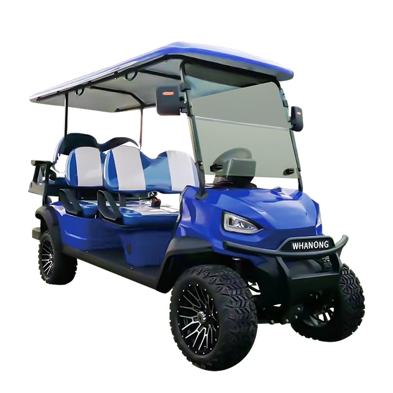 Wuhuanlong CE Approved 3680*1350*2100 Jiangsu Golf Electrical Gas Cart Sightseeing Car Buggy in China