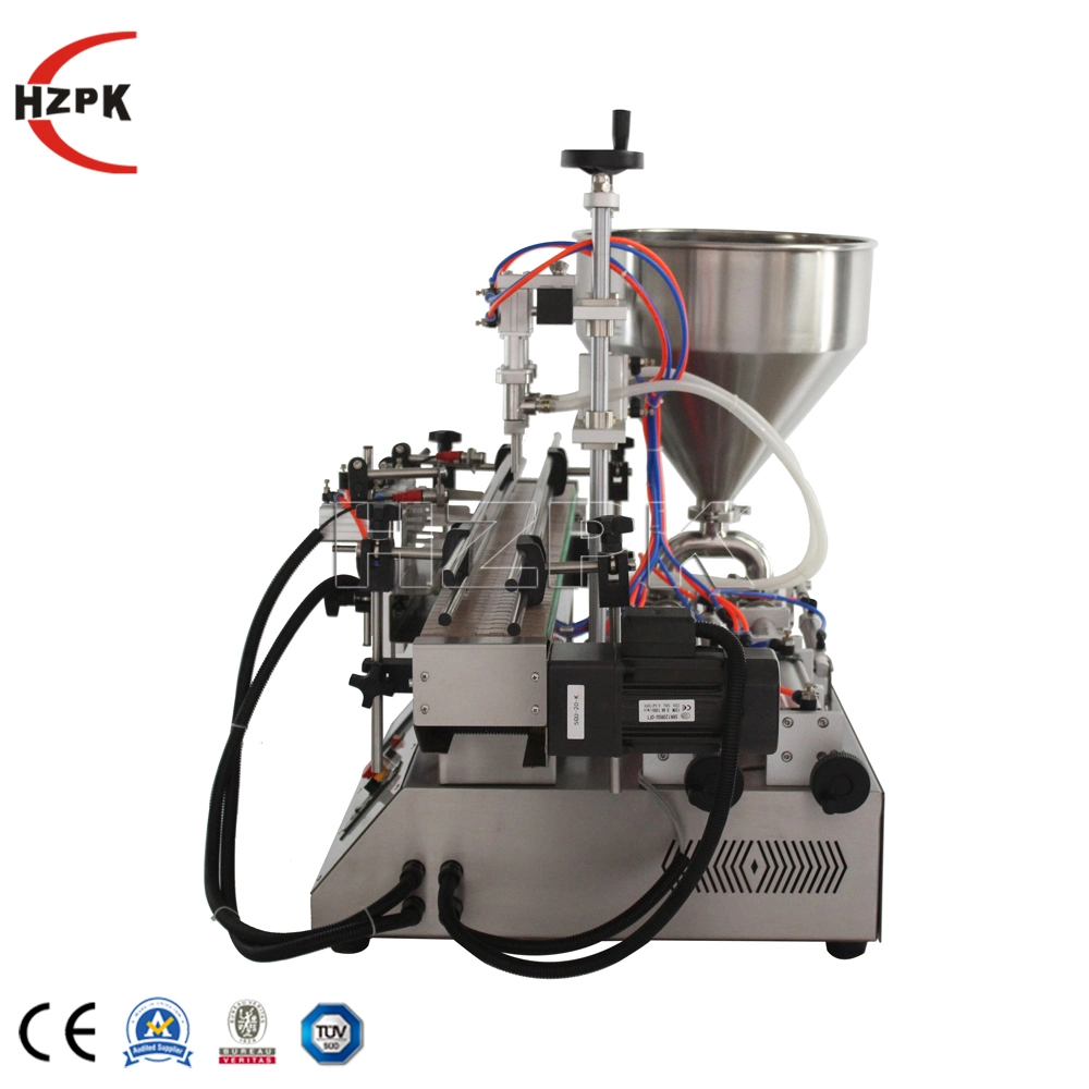 Hzpk Tabletop Automatic Cream Paste Jar Packing Fill Machinery