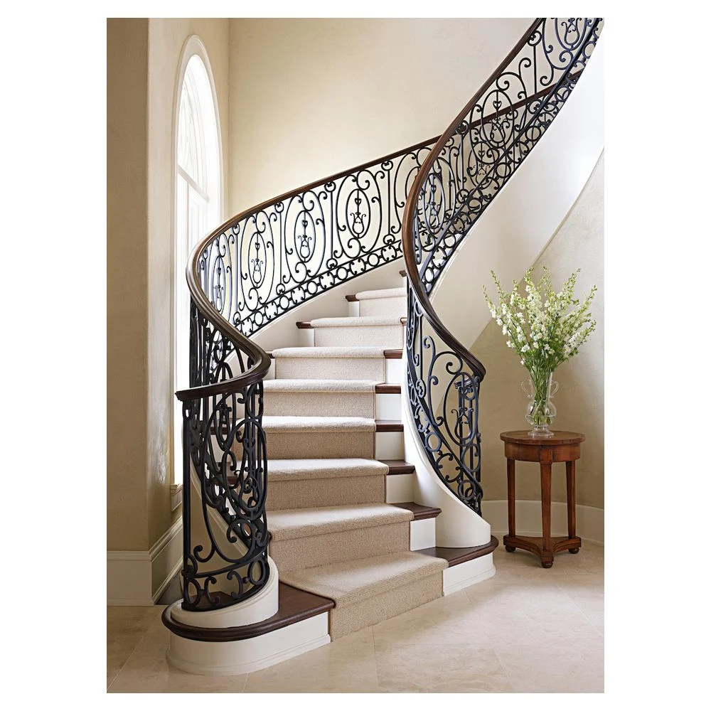 5% de réduction sur les garde-corps d'escalier en fer forgé intérieur de sécurité Prima Classic Design.