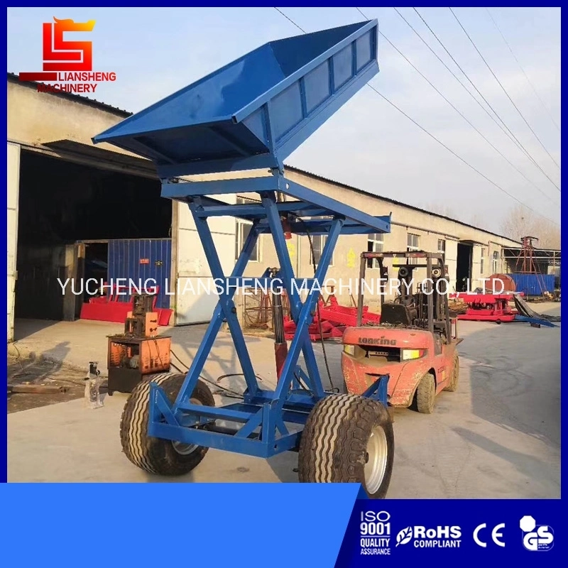 Southeast Asia Hot Sale Heightened Trailer, Sugarcane Hydraulic Dump Trailer, Sugarcane Transfer Truck Farm Hydraulic Tipping Trailer