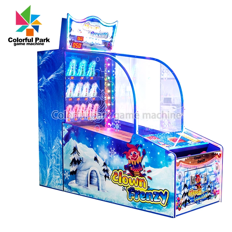 Colorful Park Amusement Machine Hit The Clawn Coin Operated Arcade Game Machine