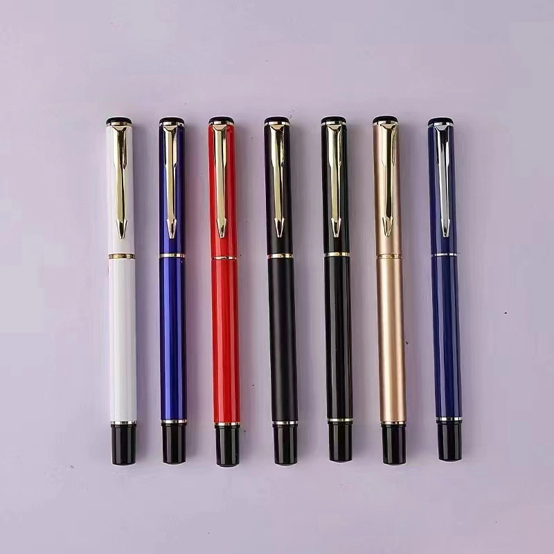 Business Gifts Metal Black Neutral Pen Signature Pen Customized Advertising Gift Roller Ball Pen